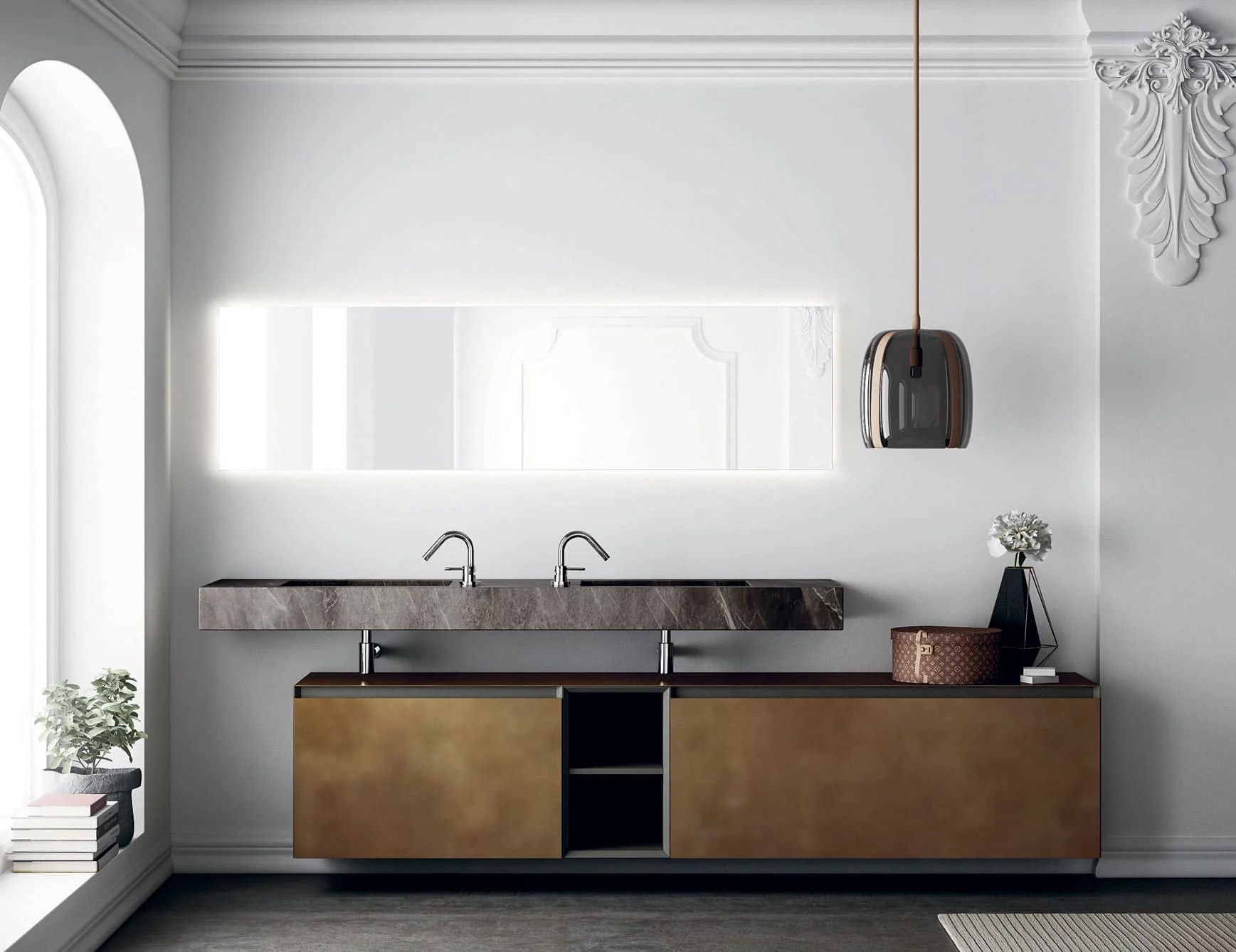 Altamarea Nella Vetrina High End Italian Bathroom Vanity in Oxidized